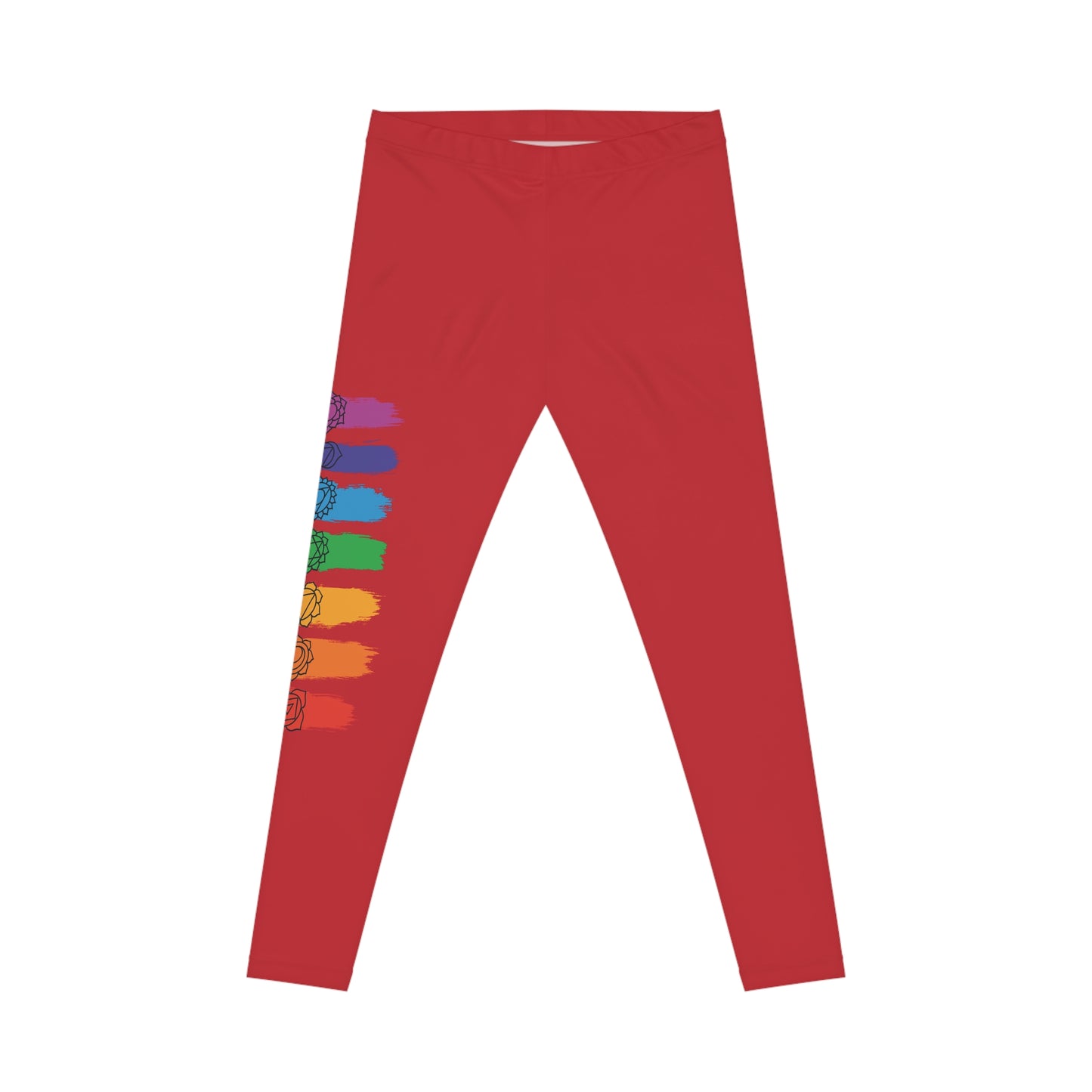 Chakra Flow Leggings - Dark Red