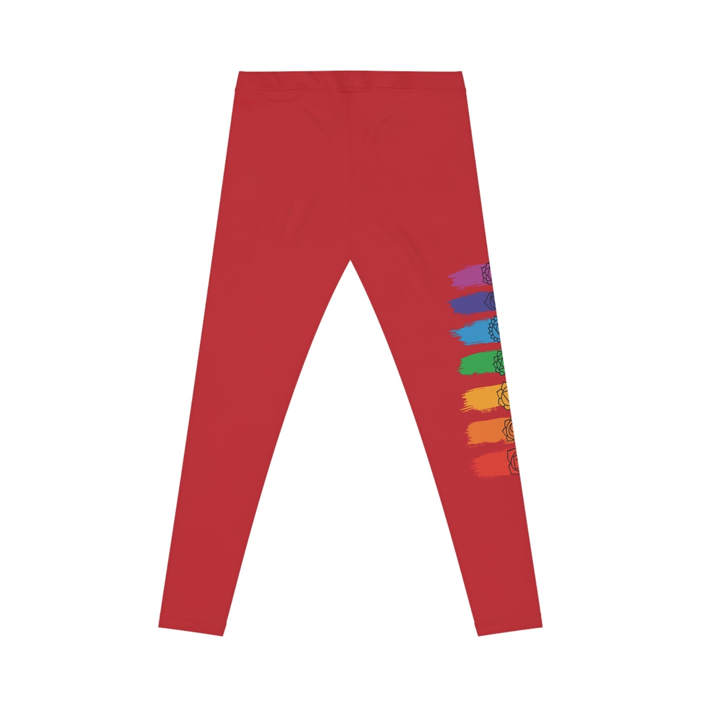 Chakra Flow Leggings - Dark Red