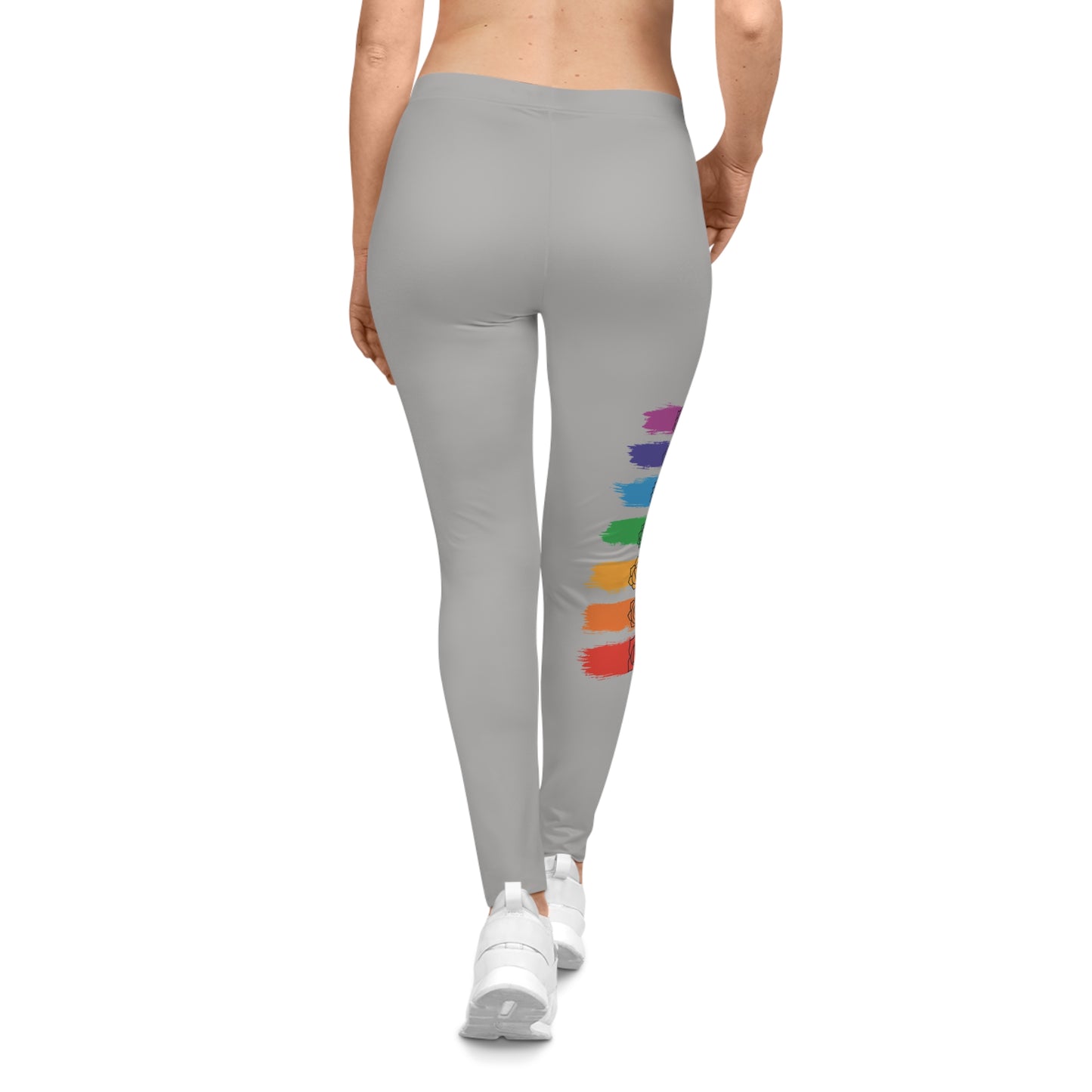 Chakra Flow Leggings - Light Grey