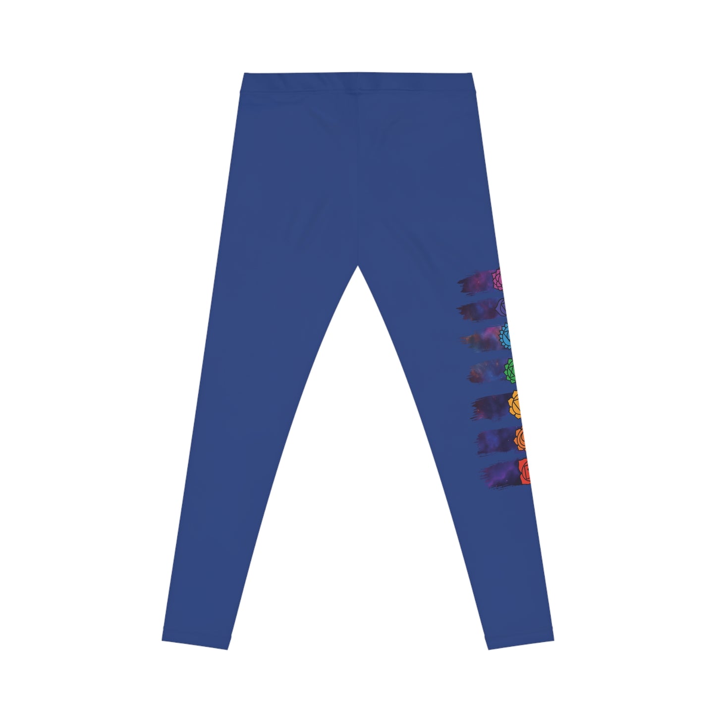 Chakra Galaxy Brushstroke Leggings - Dark Blue