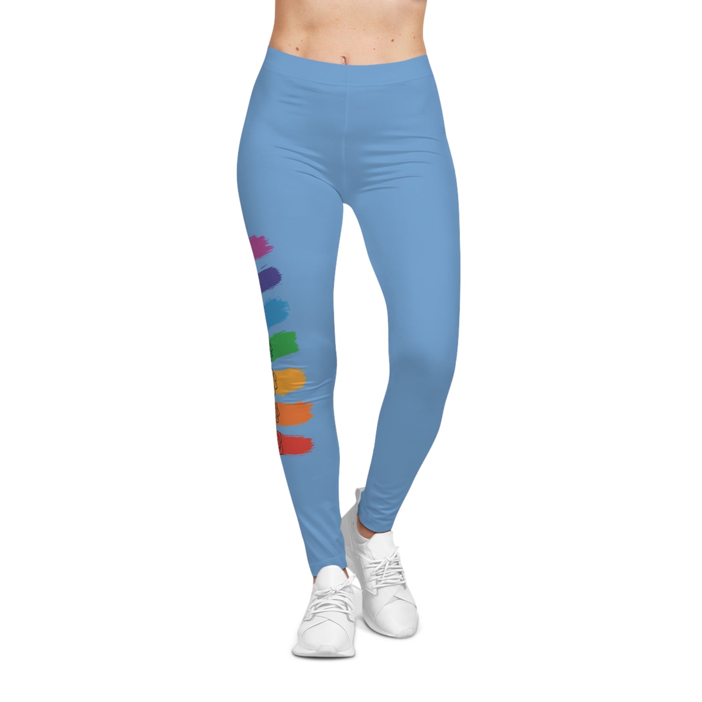 Chakra Flow Leggings - Light Blue