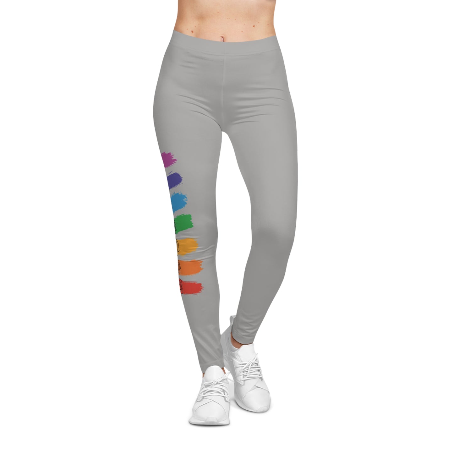 Chakra Flow Leggings - Light Grey
