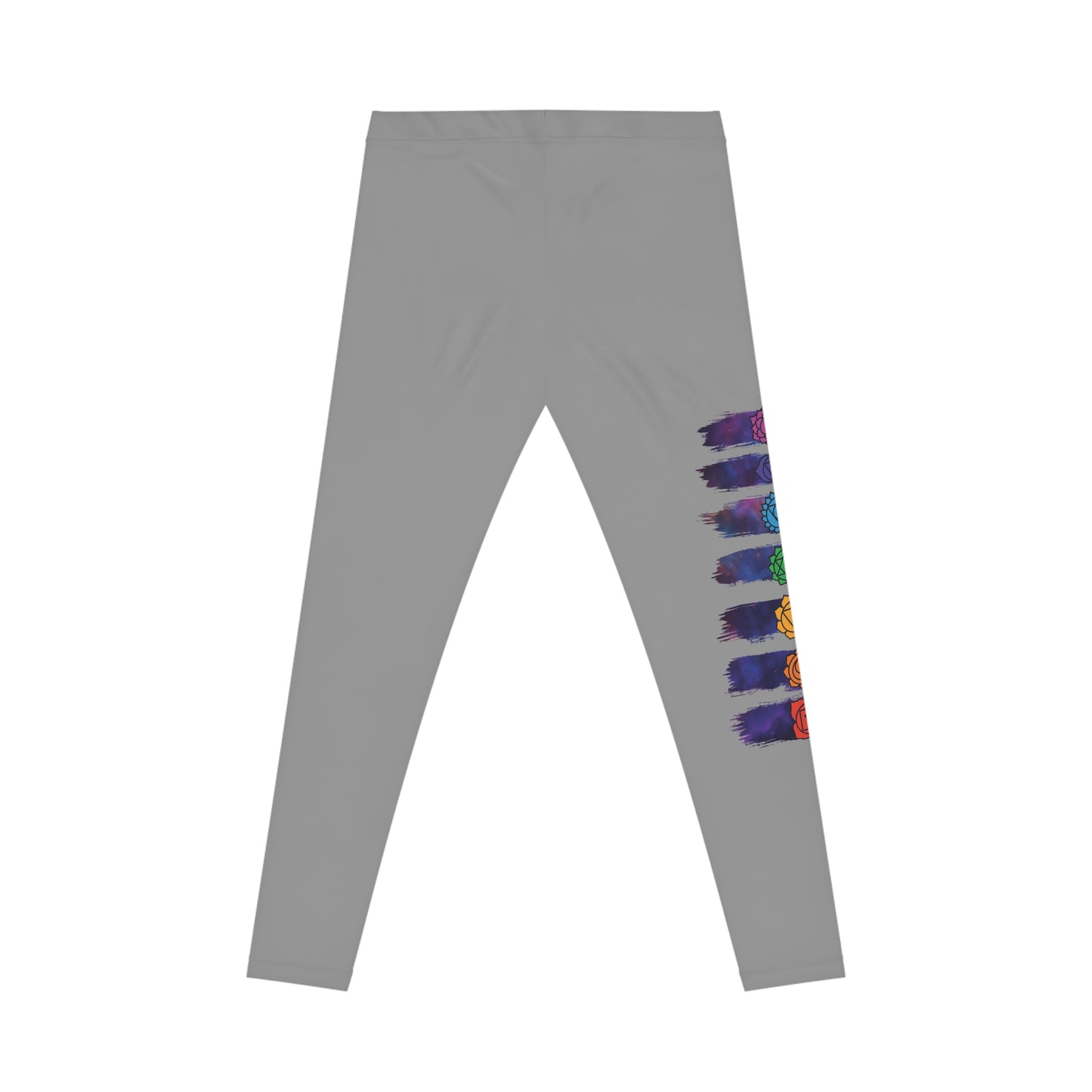 Chakra Galaxy Brushstroke Leggings - Grey