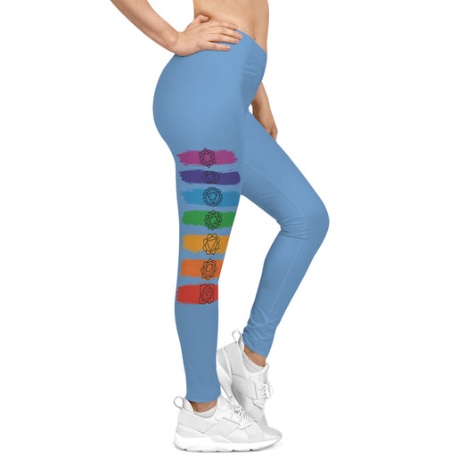 Chakra Flow Leggings - Light Blue