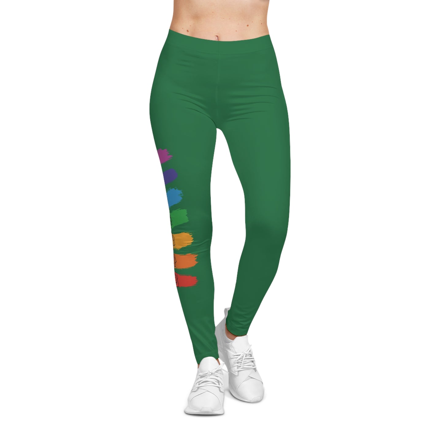 Chakra Flow Leggings - Dark Green