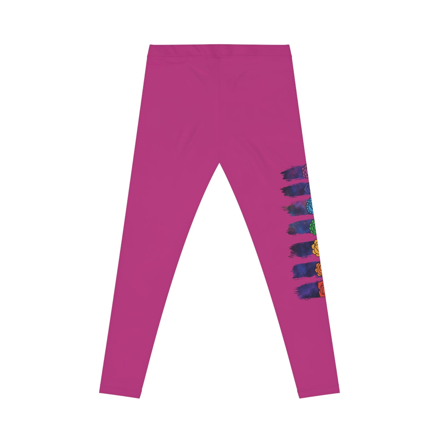 Chakra Galaxy Brushstroke Leggings - Pink