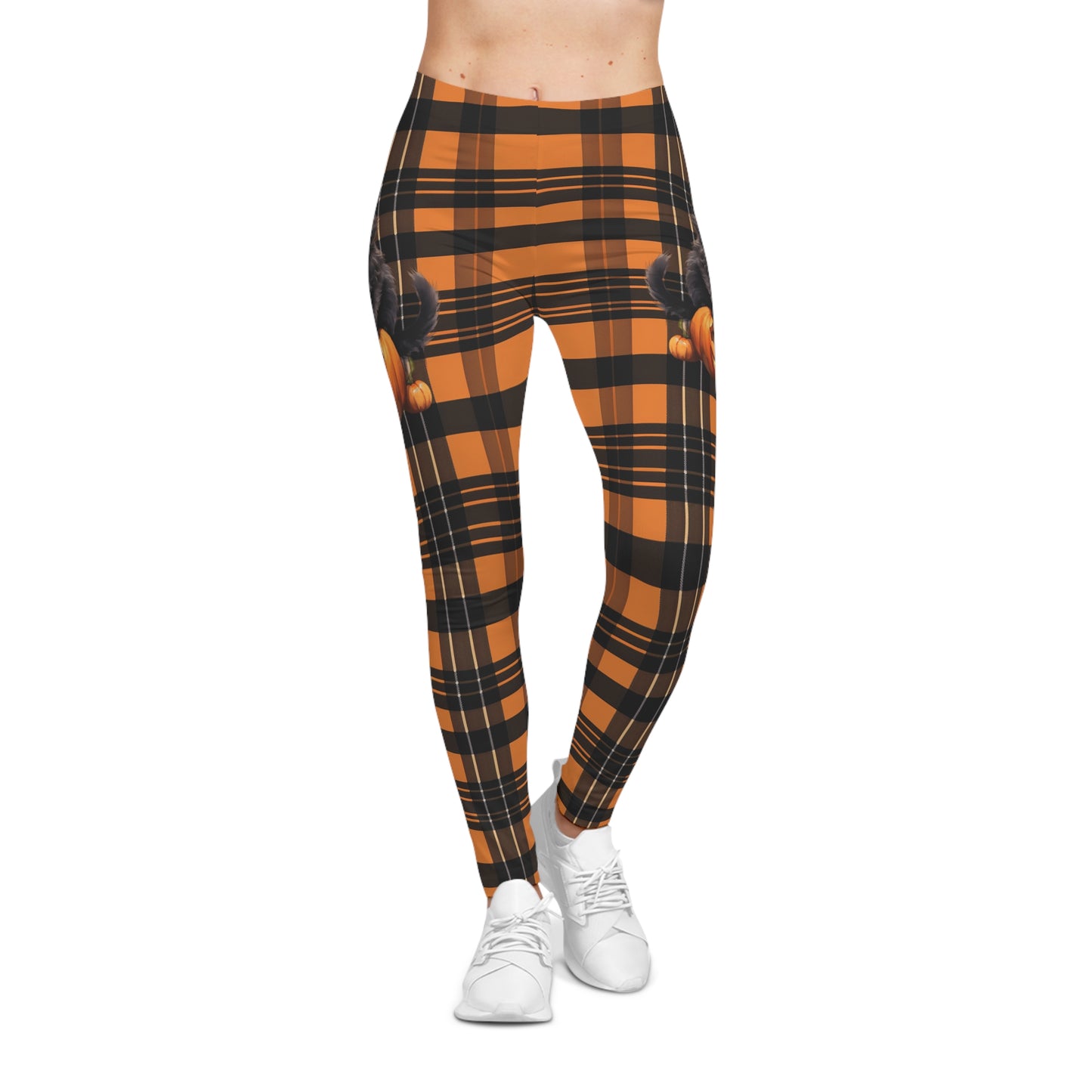 Wicked Cat Plaid Leggings