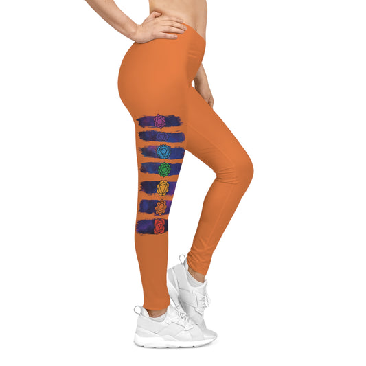Chakra Galaxy Brushstroke Leggings - Crusta