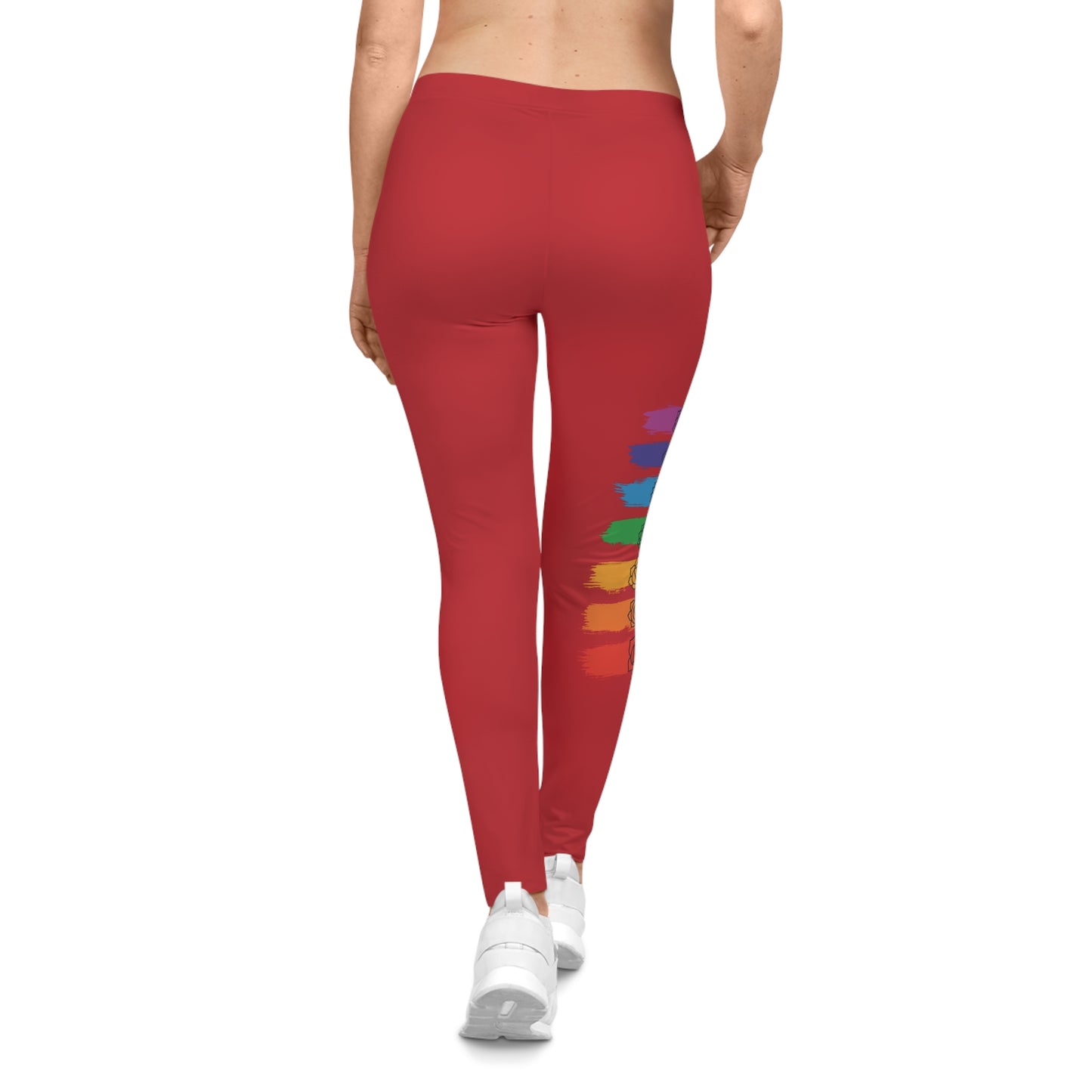 Chakra Flow Leggings - Dark Red