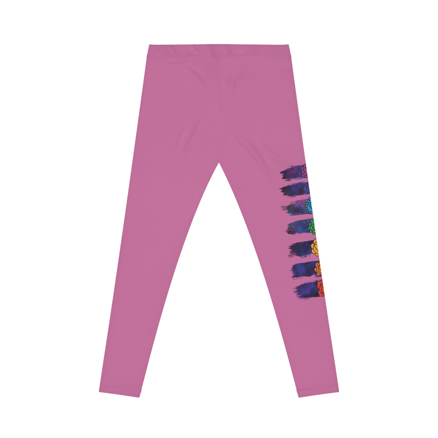 Chakra Galaxy Brushstroke Leggings - Light Pink