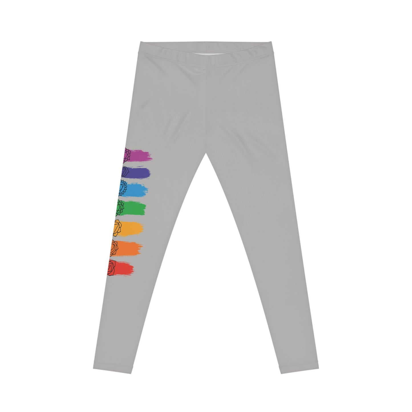 Chakra Flow Leggings - Light Grey